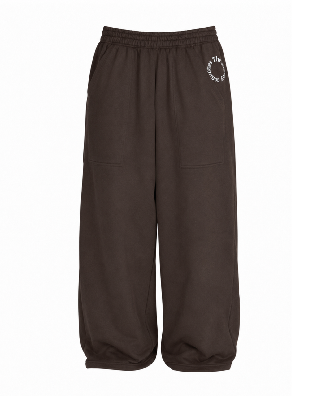 Wide Sweatpants with Front Utility Pocket