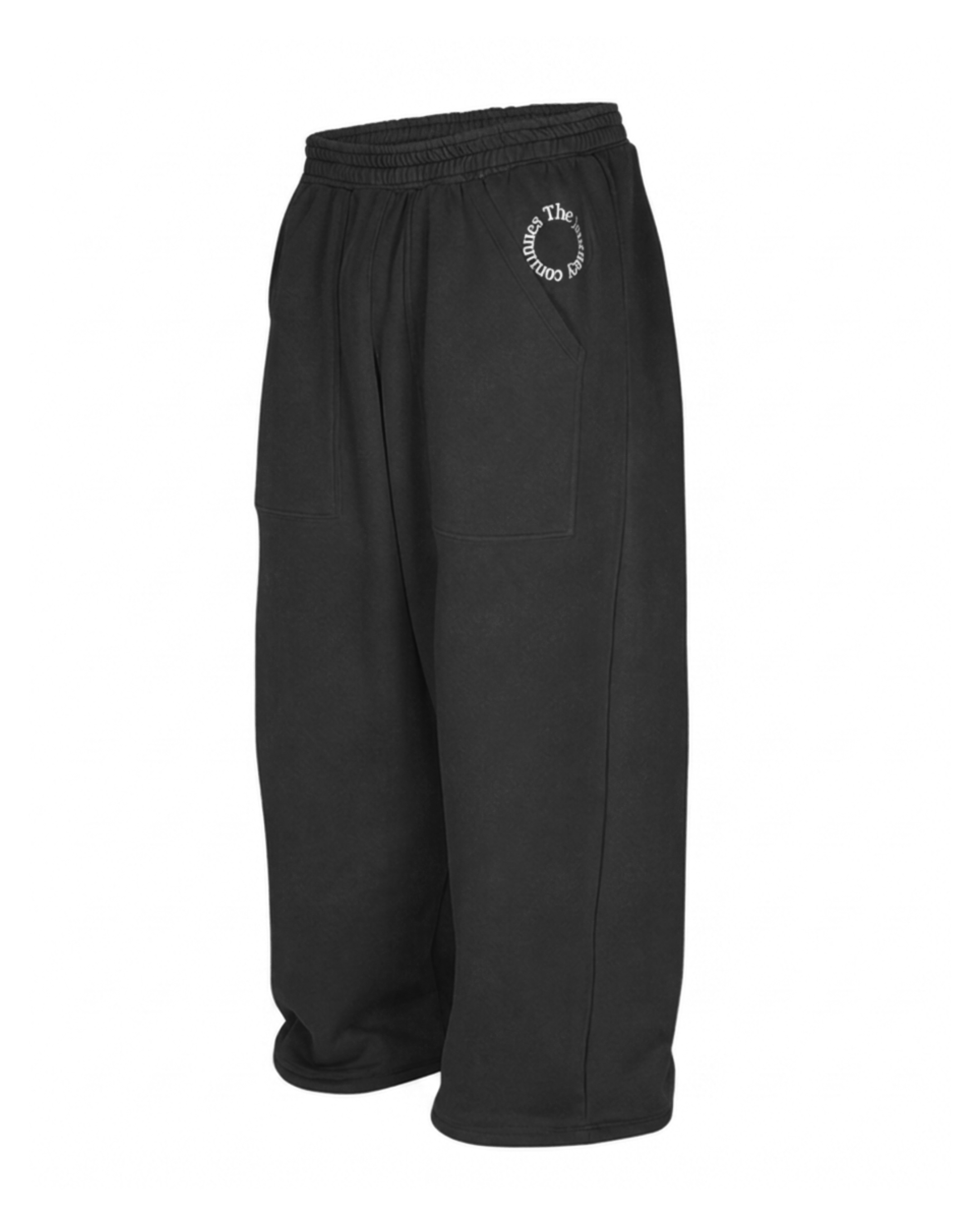 Wide Sweatpants with Front Utility Pocket