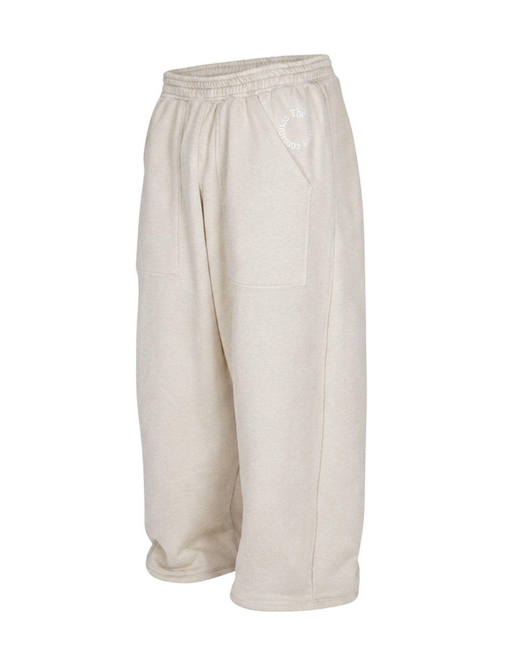 Wide Sweatpants with Front Utility Pocket