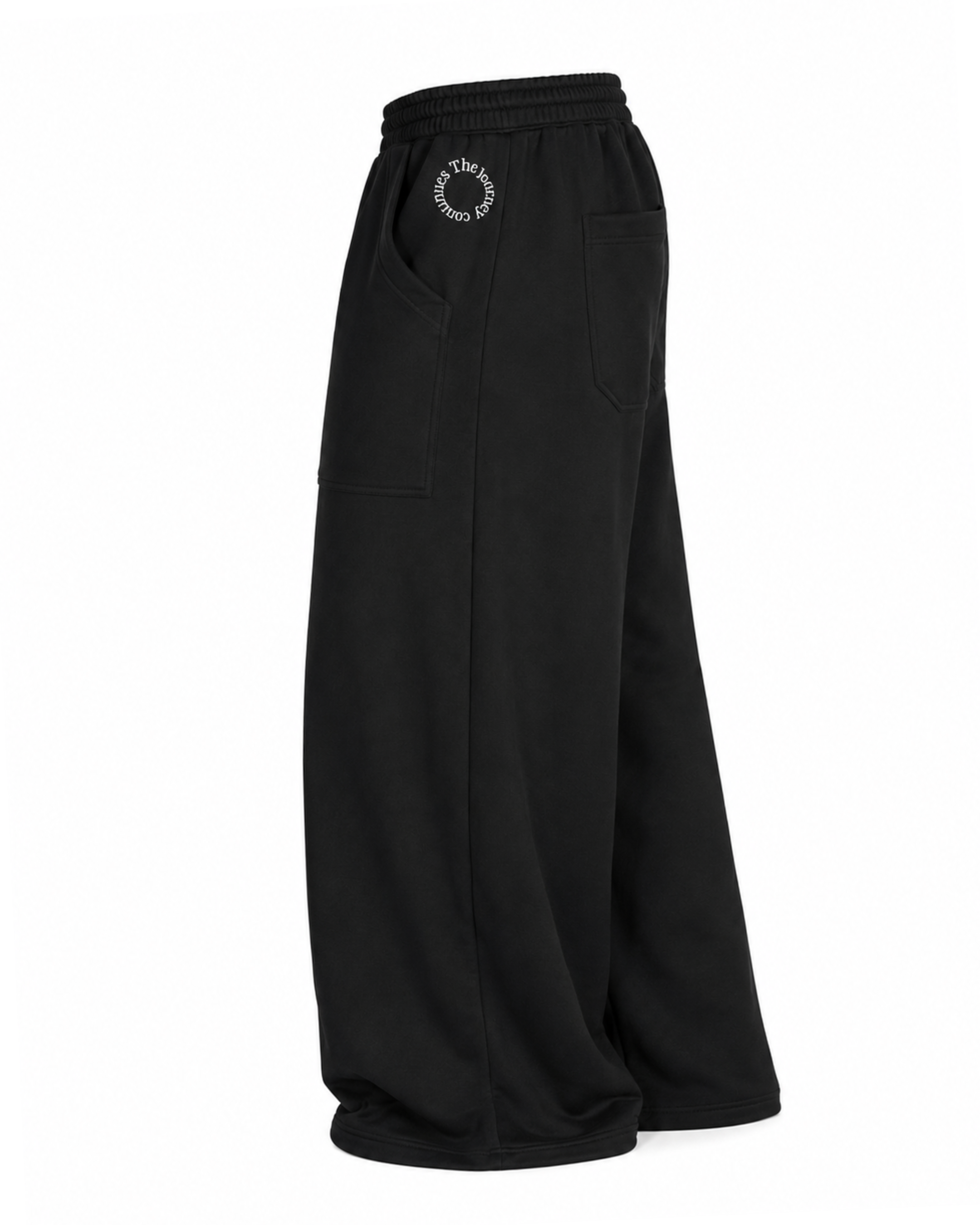 Wide Sweatpants with Front Utility Pocket