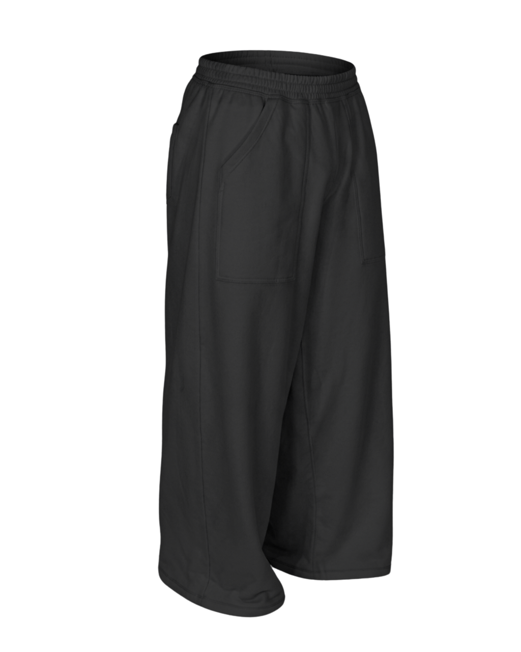 Wide Sweatpants with Front Utility Pocket