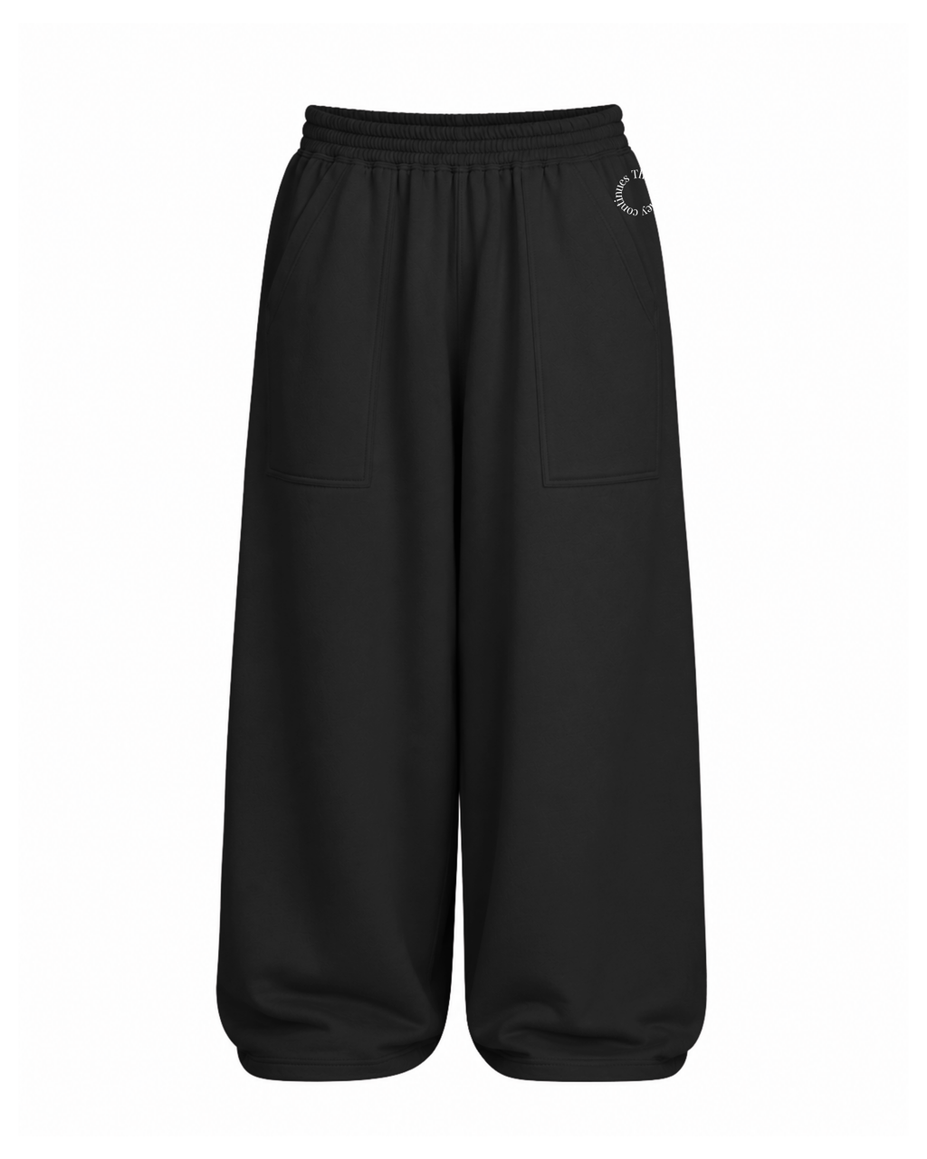 Wide Sweatpants with Front Utility Pocket