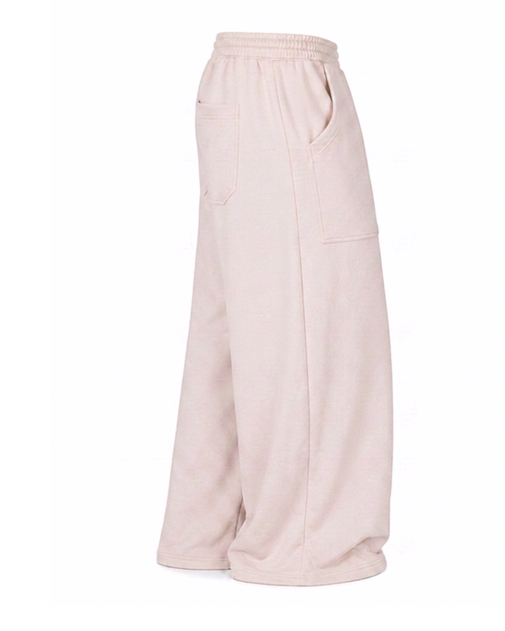Wide Sweatpants with Front Utility Pocket