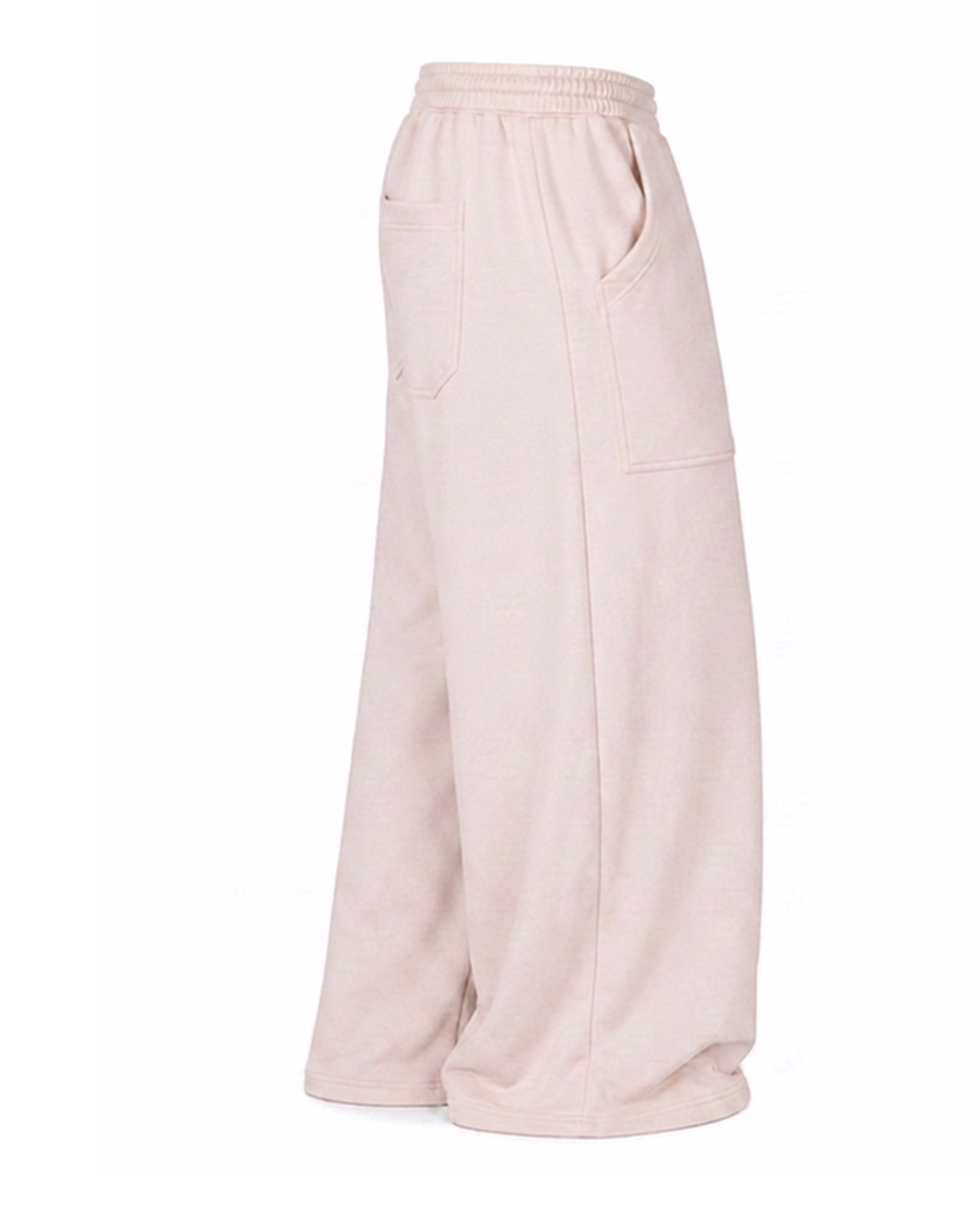 Wide Sweatpants with Front Utility Pocket