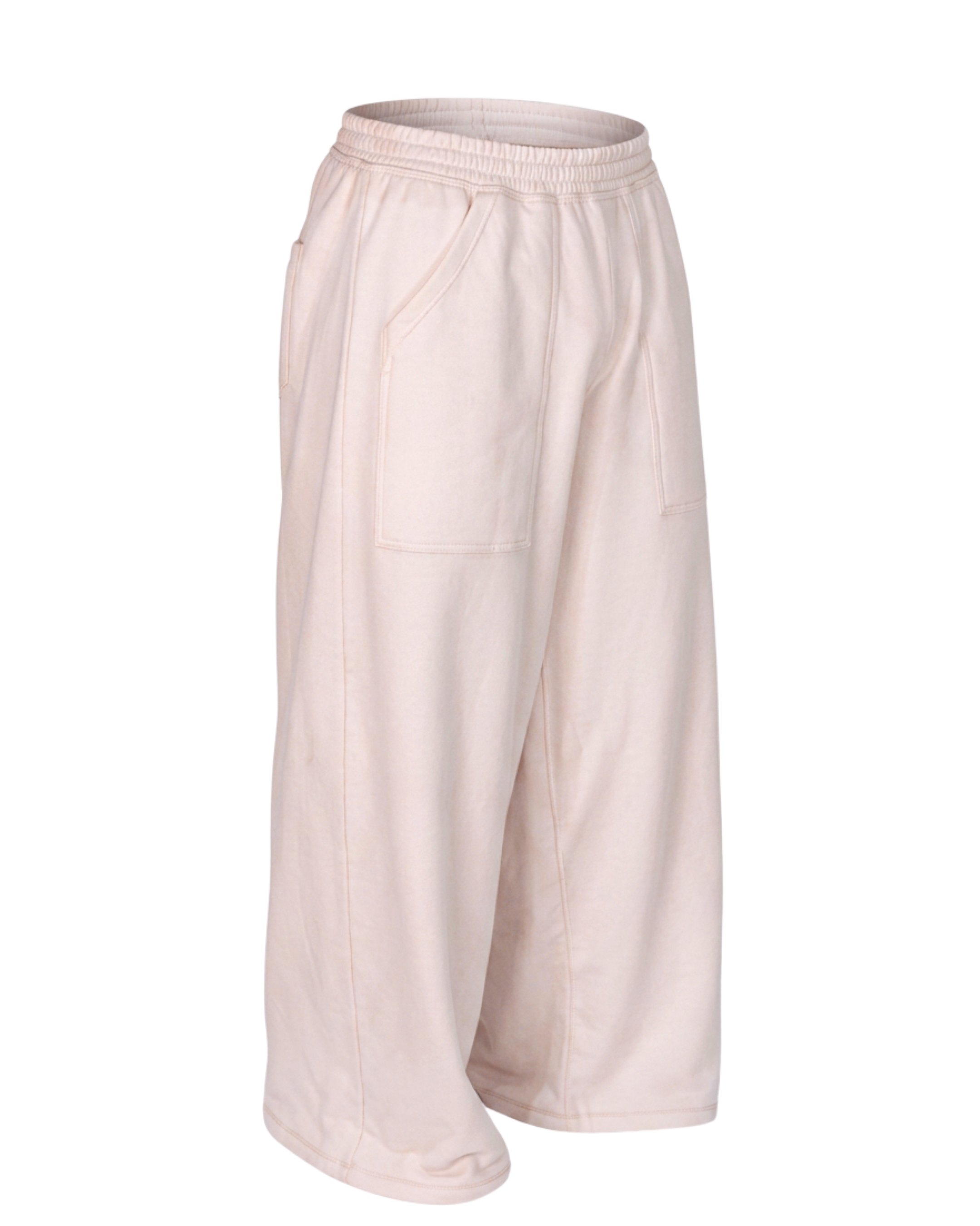 Wide Sweatpants with Front Utility Pocket