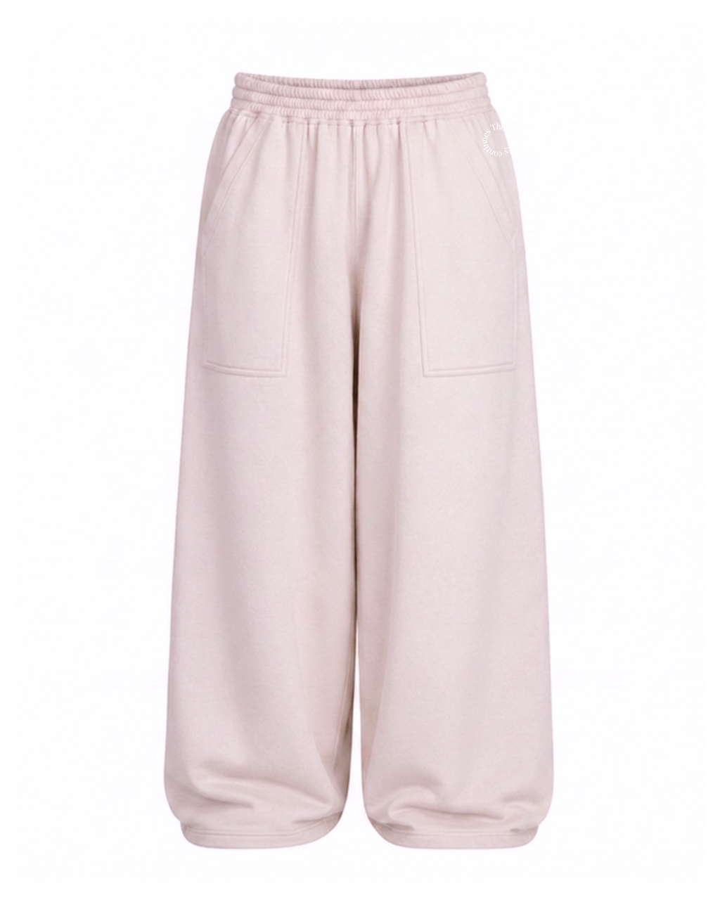 Wide Sweatpants with Front Utility Pocket