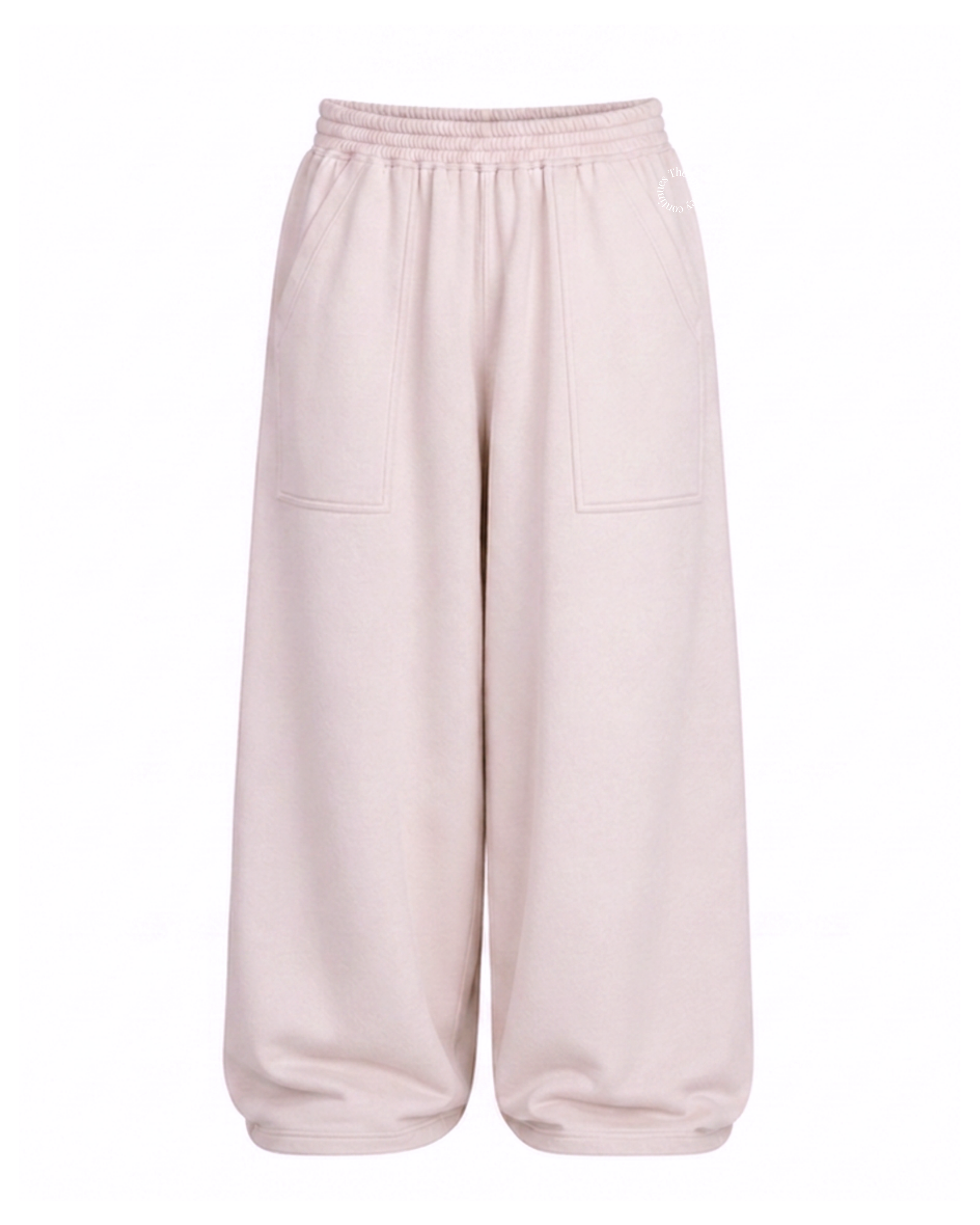Wide Sweatpants with Front Utility Pocket
