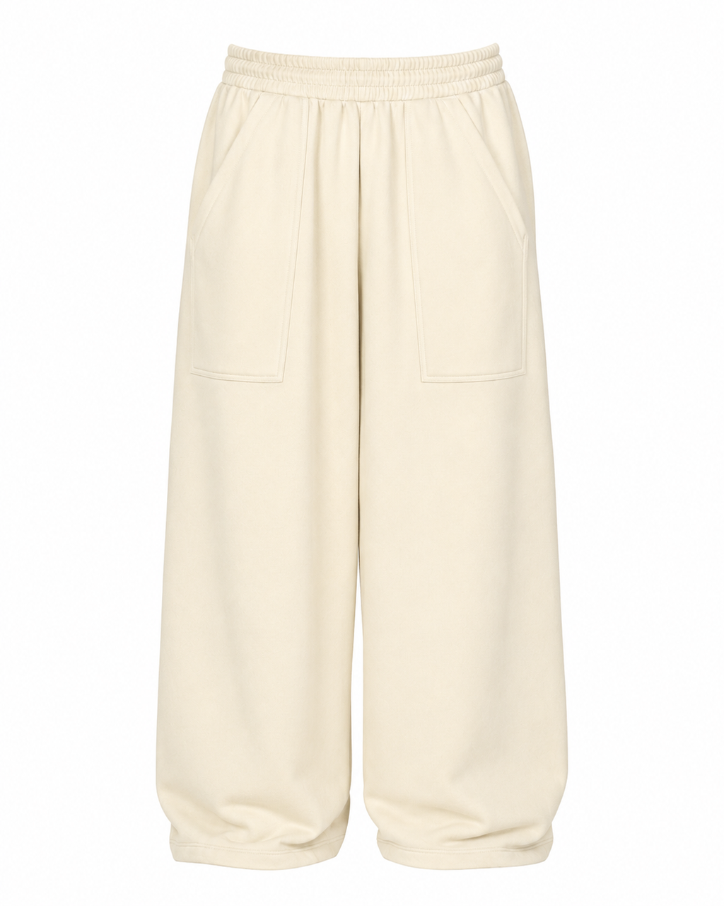 Wide Sweatpants with Front Utility Pocket