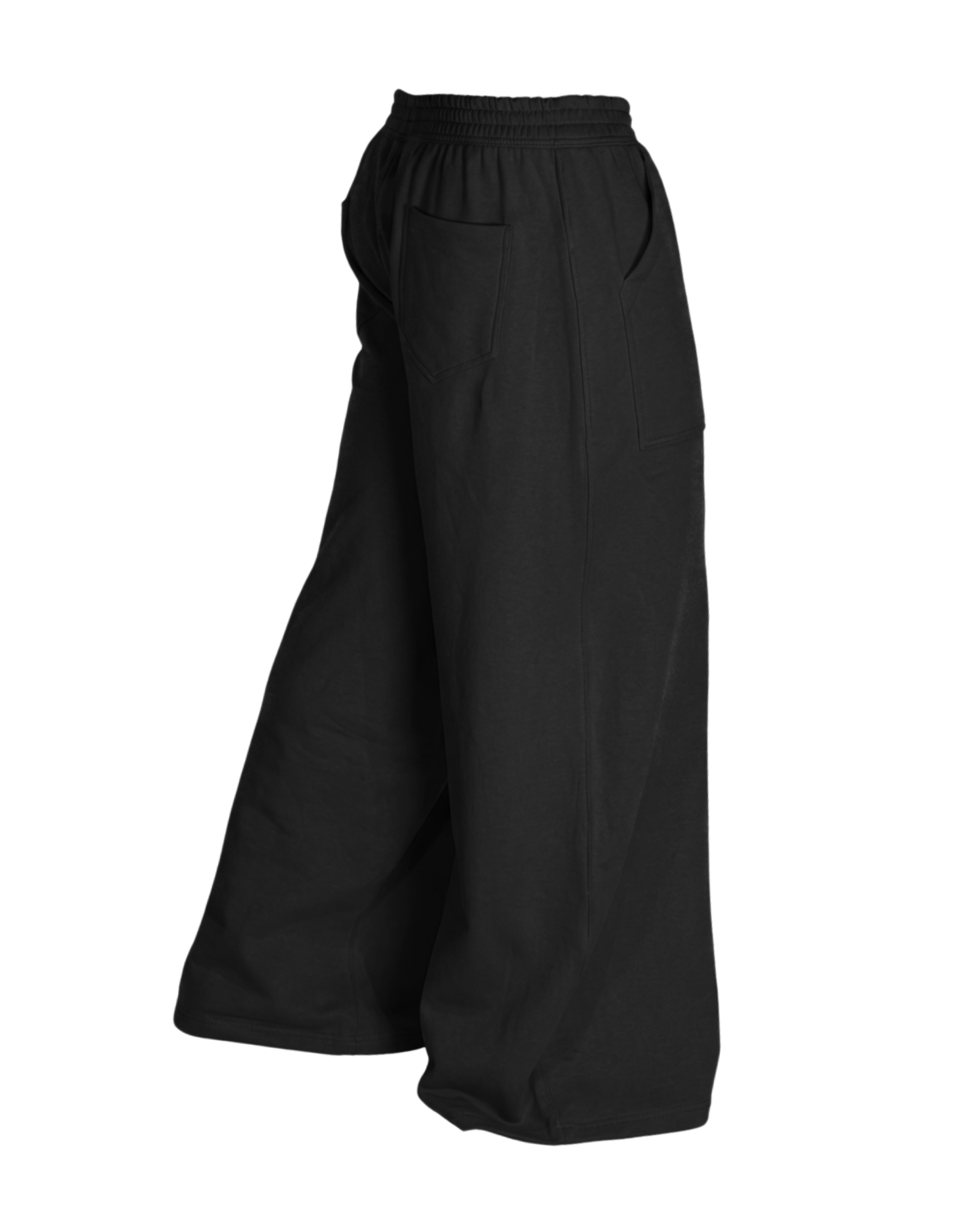 Wide Sweatpants with Front Utility Pocket