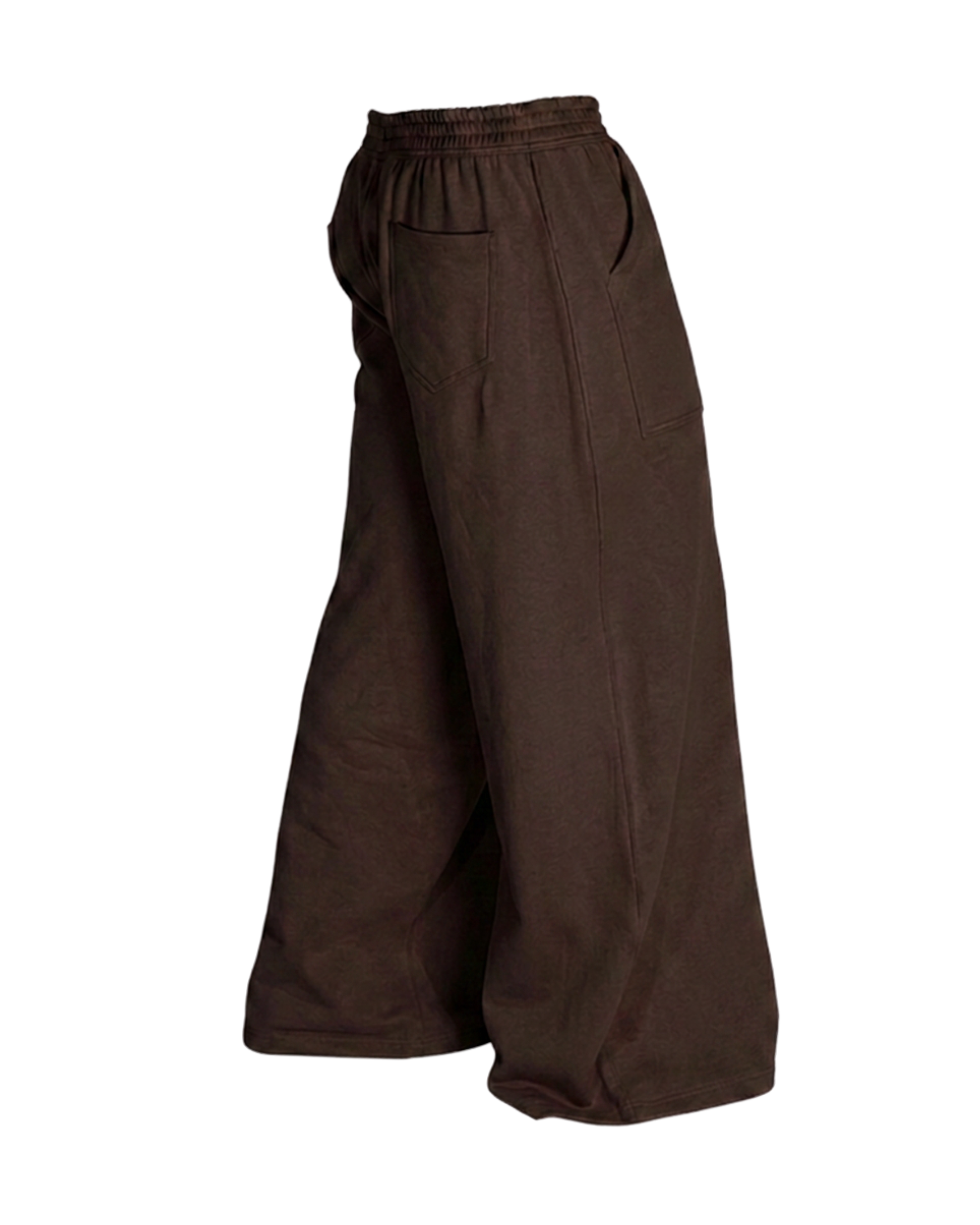 Wide Sweatpants with Front Utility Pocket